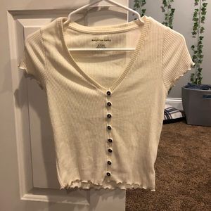 cream blouse/button down